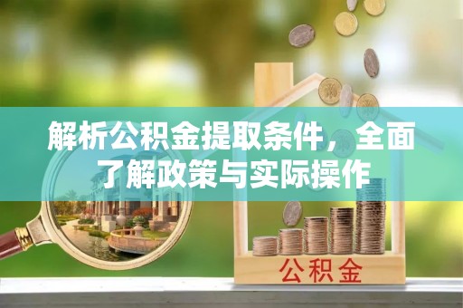 保山解析公积金提取条件，全面了解政策与实际操作