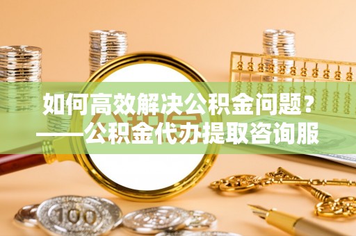 保山如何高效解决公积金问题？——公积金代办提取咨询服务指南