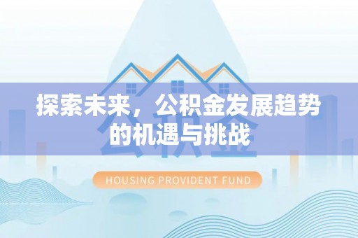 保山探索未来，公积金发展趋势的机遇与挑战