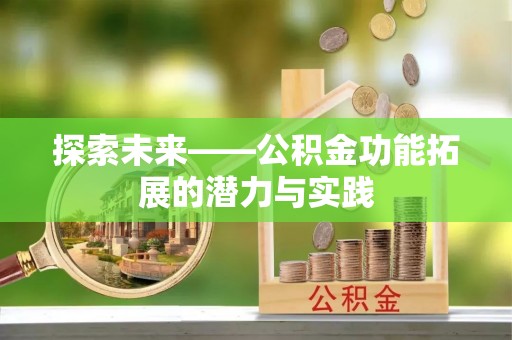 保山探索未来——公积金功能拓展的潜力与实践