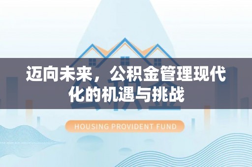 保山迈向未来，公积金管理现代化的机遇与挑战